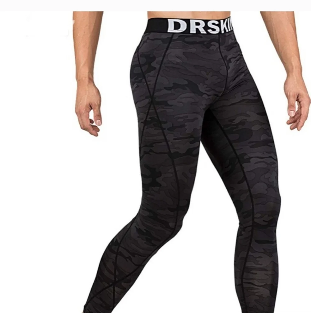 Men’s Compression Dr Skin Cool Sports Tights Pants Size Small